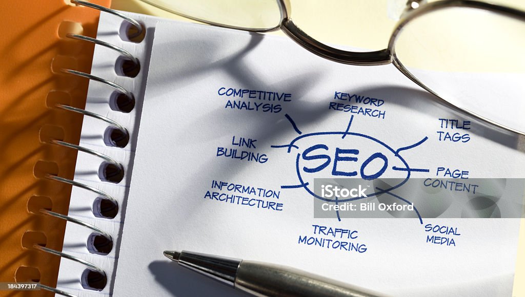 Diagrama de SEO - Foto de stock de Diseño web libre de derechos