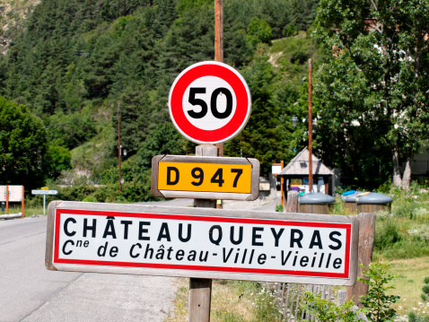 road sign in France