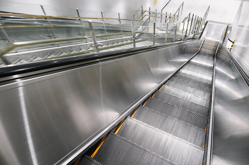 Escalator at airport