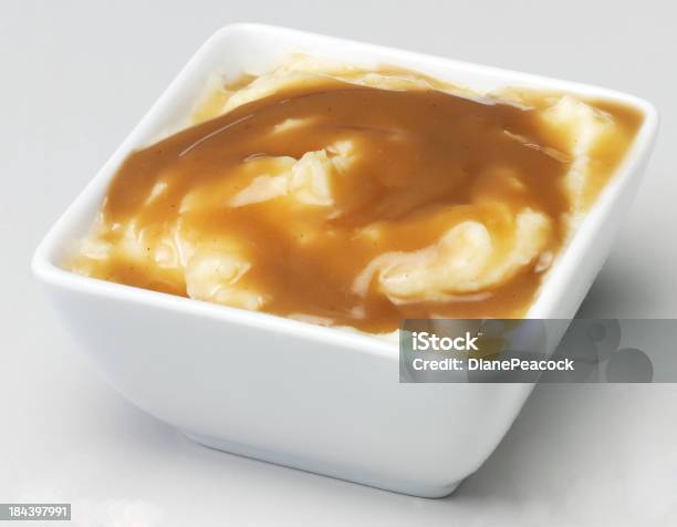 Mash And Gravy Stock Photo - Download Image Now - Gravy, Mashed Potatoes, Bowl