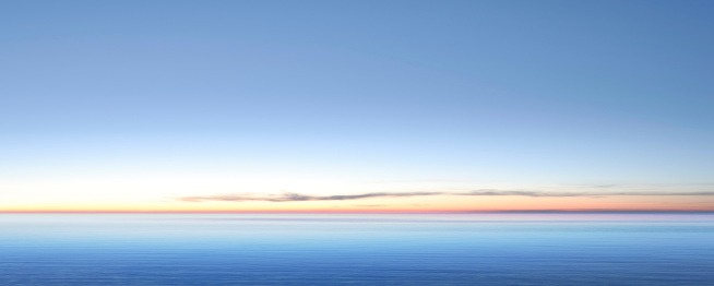 serene lake at twilight, panoramic frame (XXL)