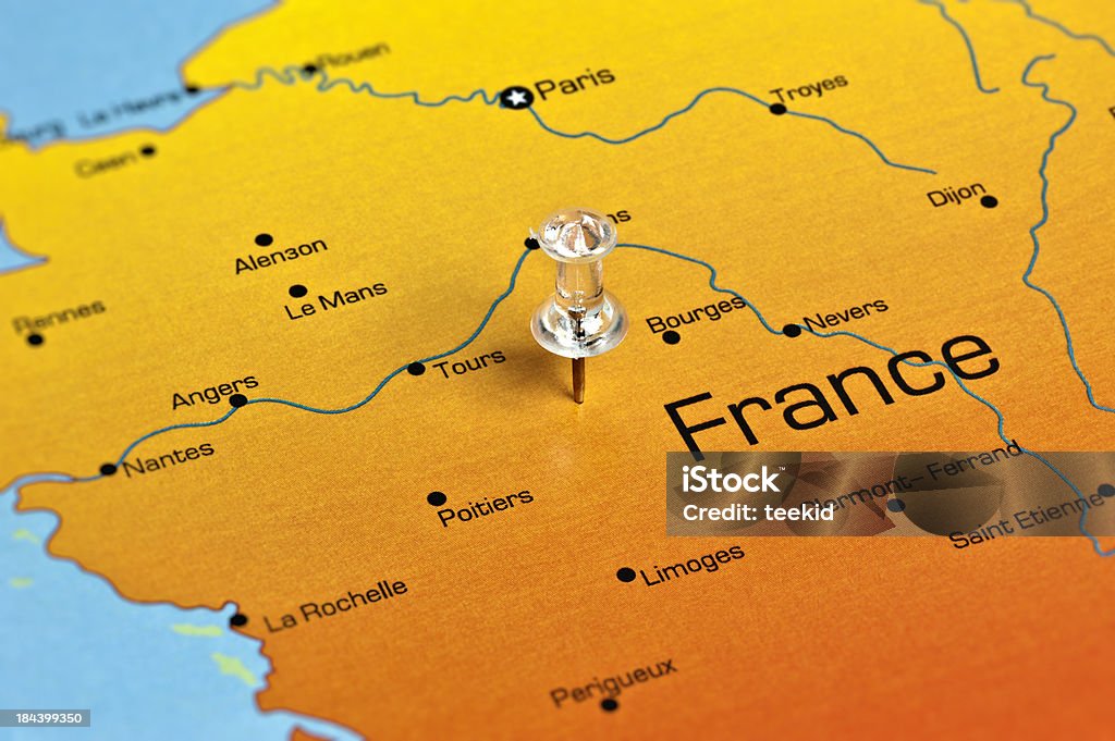 France Carte - Photo de Carte libre de droits