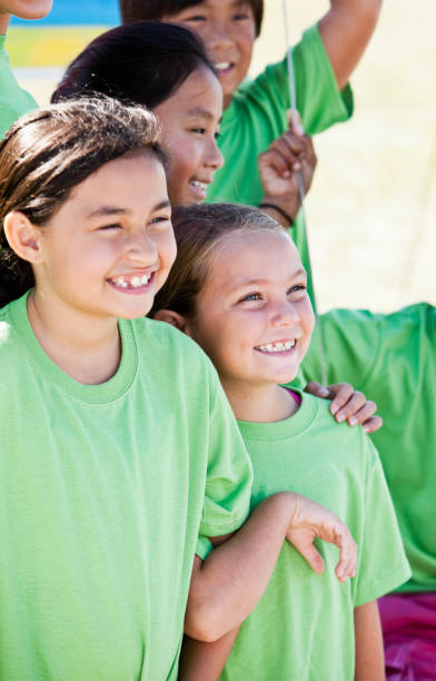 istock Close up of children at summer camp 184399537