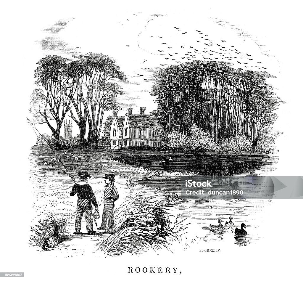 Poor Victorian Rookeries Rookery Stock Illustration - Download Image Now - 19th Century, 19th ...