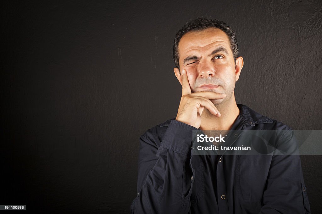 Man Meet Problem Man Thinking And Solving A Problem Stock Photo - Download Image Now ...