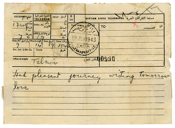 istock Telegram from the Middle East, 1943 184400726