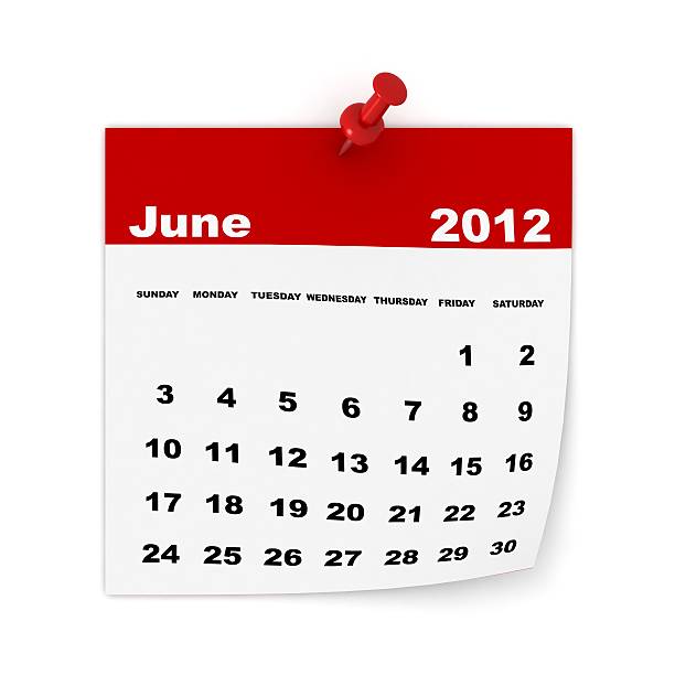 calendário de junho de 2012 - june calendar 2012 summer - fotografias e filmes do acervo