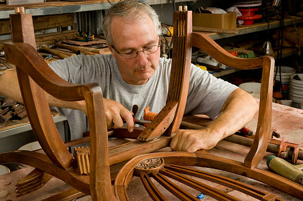 istock Antique Chair Repair 184401160