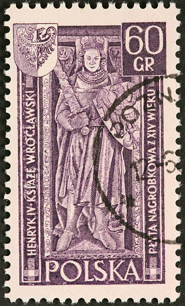 istock Henry IV crusading Polish king on postage stamp 184401672