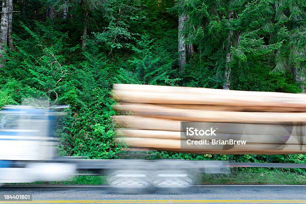 Deforestation Stock Photo - Download Image Now - Blurred Motion, Carrying, Commercial Land Vehicle