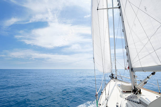 istock Sailing towards the horizon on a sunny day 184402227