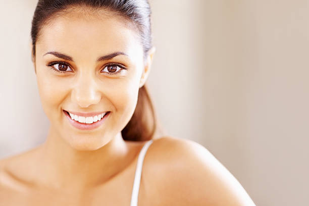 istock Woman with a beautiful smile 184402645