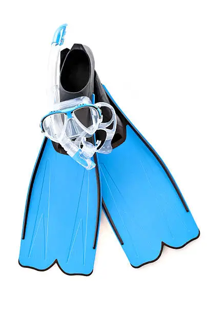 Photo of blue snorkel set