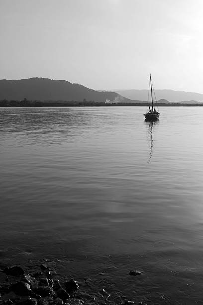 istock Haiti, Aquin, boat on water, early morning. 184403172
