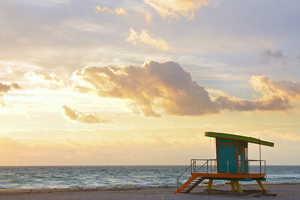 istock Lifeguard station in South Beach, Miami 184403202