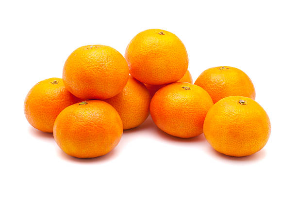 istock A pile of oranges isolated on a white background 184403621