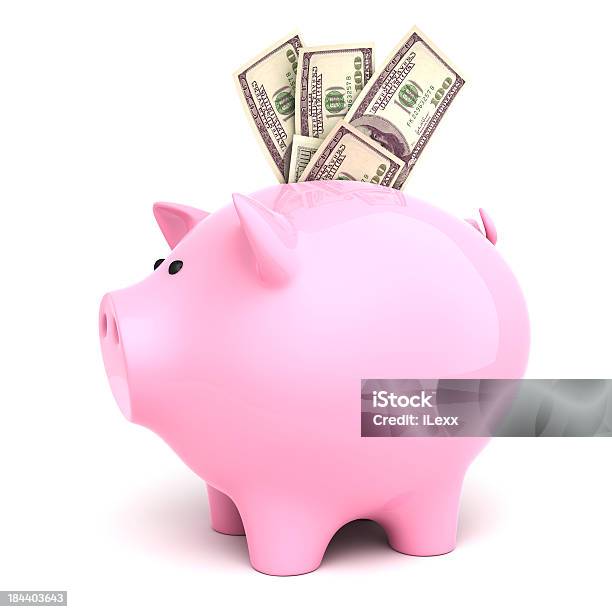 Sparschwein Stockfoto und mehr Bilder von Bankgeschäft - Bankgeschäft, ClipArt, Digital generiert