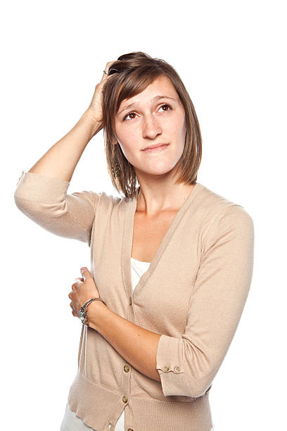 istock Confused young woman. 184403688