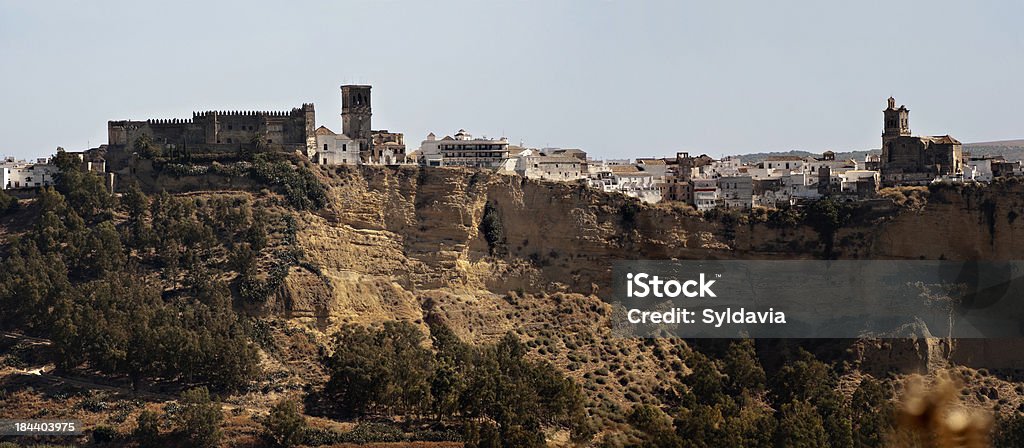 Spanish village. Cadiz "Overview of Arcos de la Frontera, C" Arcos de la Frontera Stock Photo