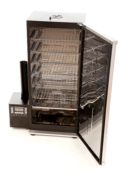 istock Modern outdoor food smoker on white 184404038