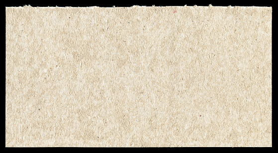 Rough paper textured isolated on black background.