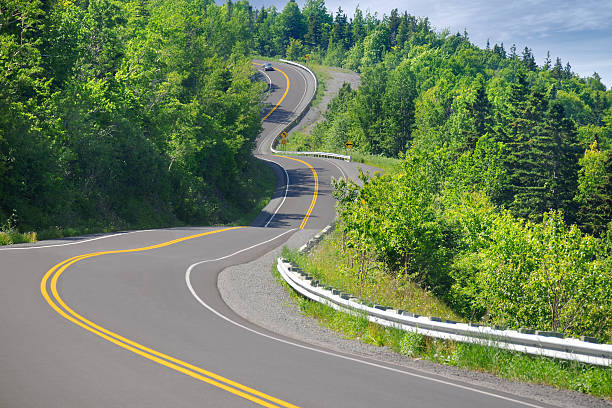 Winding Road stock photo