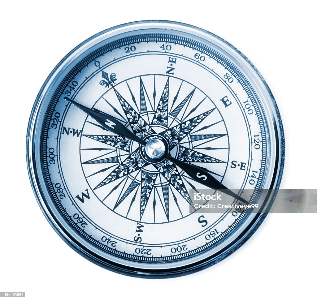 Niebieski Kompas - Zbiór zdjęć royalty-free (Kompas)