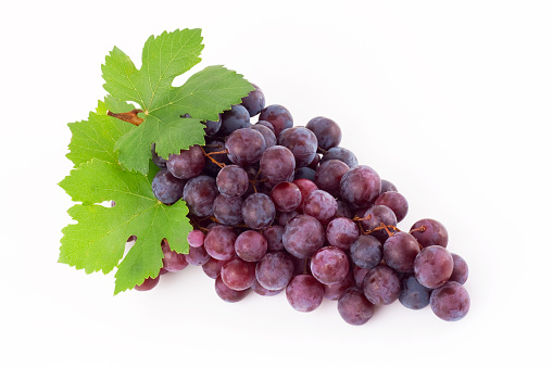 Red Grape isolated on white