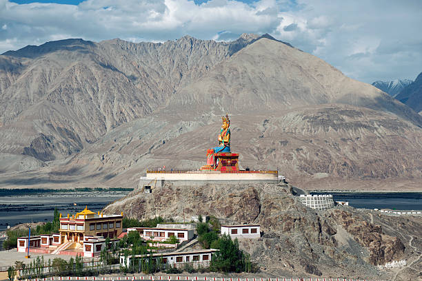 istock Colossus Buddha in Nubra Valley India 184405629
