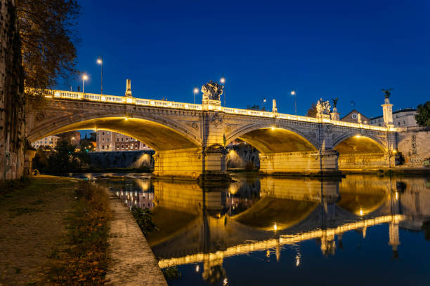 istock Bridge Ponte Vittorio Emanuele II on the river Tiber 1844062282