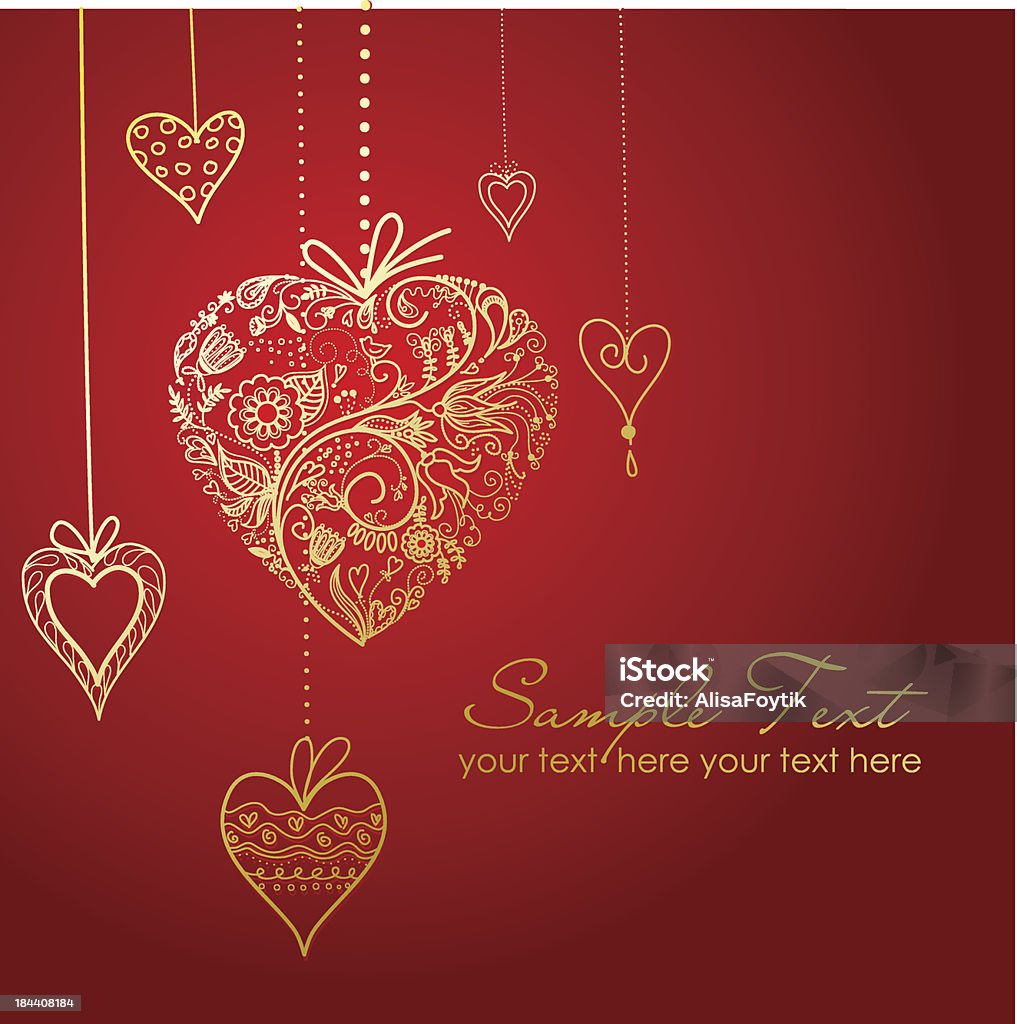 The Valentine's day greeting card Abstract stock vector