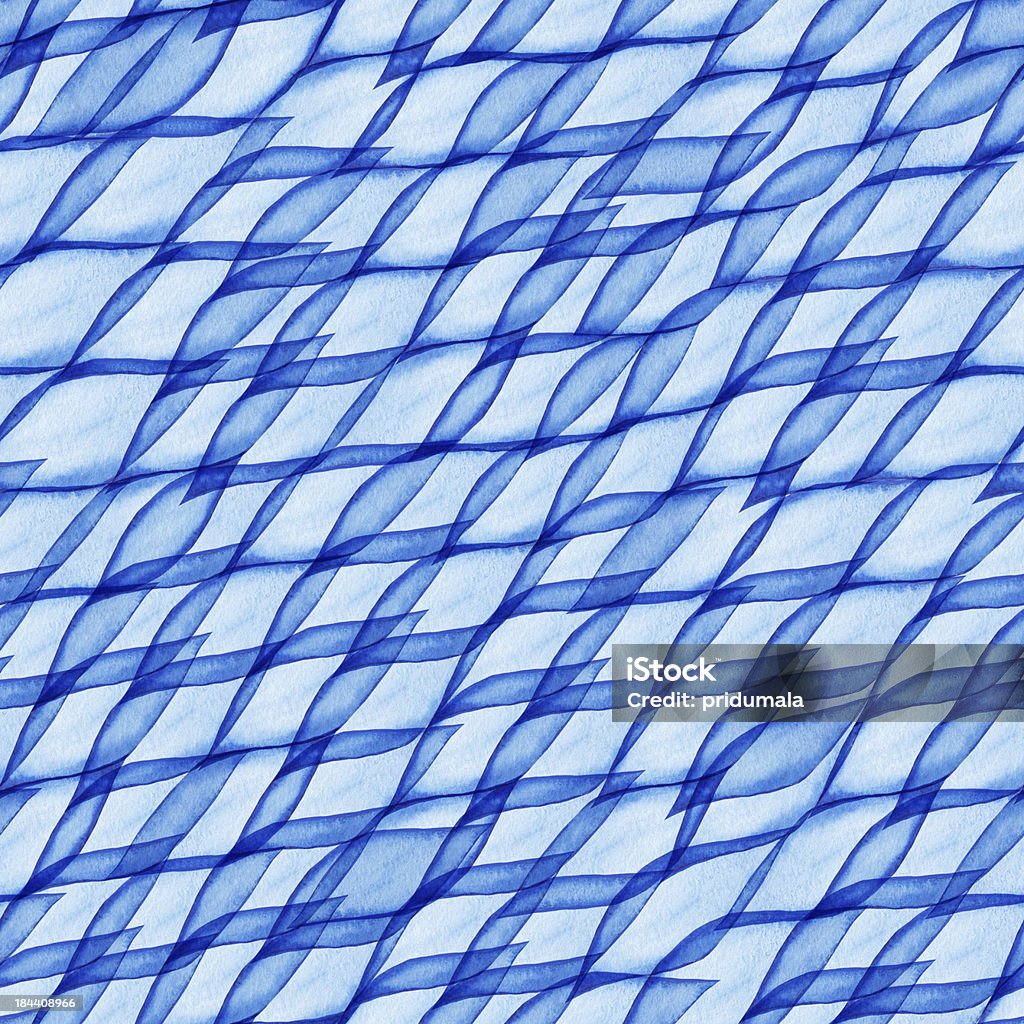 Aquarell nahtlose handgezeichnete Muster, Wellen - Lizenzfrei Abstrakt Stock-Illustration