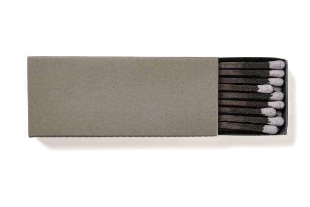 istock top view grey color matchbox on a white background 1844132327