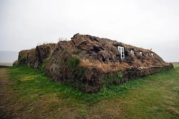 The North of Iceland, peat house Museumsgården Glaumbær