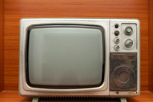 an old style tv set