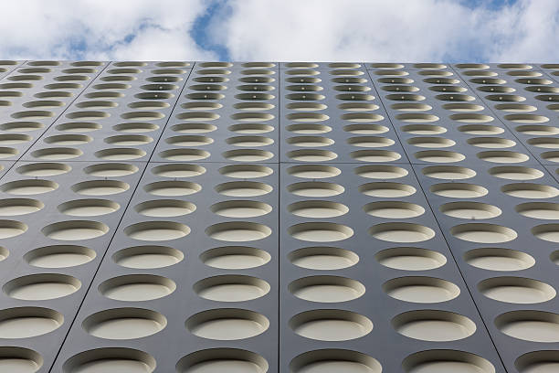 istock Facade with symmetrical pattern of a modern office building 184414563