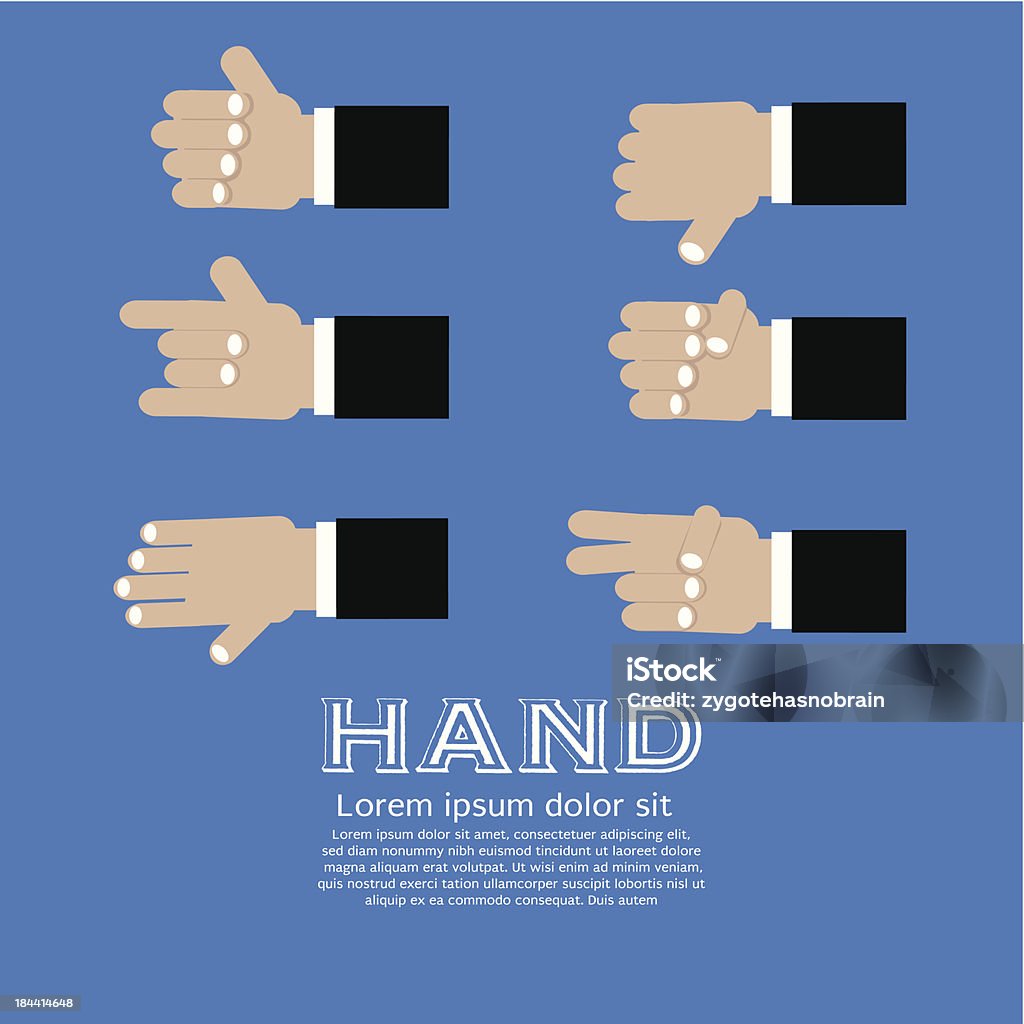 Hand Performance Sign Hand Signs Stock Illustration - Download Image Now - Collection ...