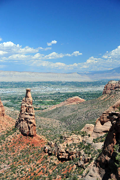 istock Colorado National Monument, CO, USA: Sentinel stone column 184414889