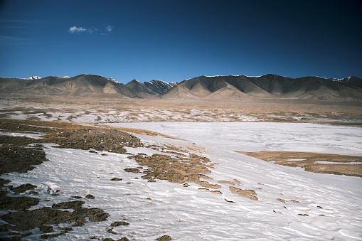 View of Arabel highland plateau in winter
