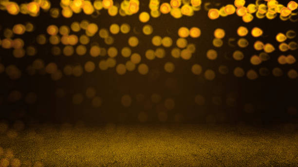 istock cement floor with gold light circles bokeh used for product displayed, festive background. yellow sparkle glitter abstract background. gradient background with gold bokeh flowing. 1844163417