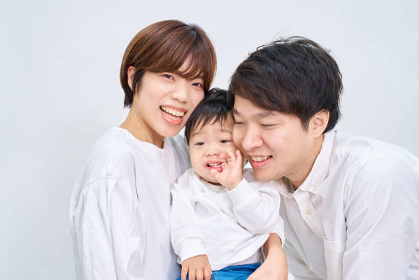 istock Family smiling and lining up 1844163424