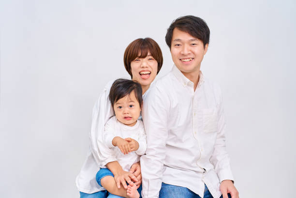 istock Family smiling and lining up 1844173236