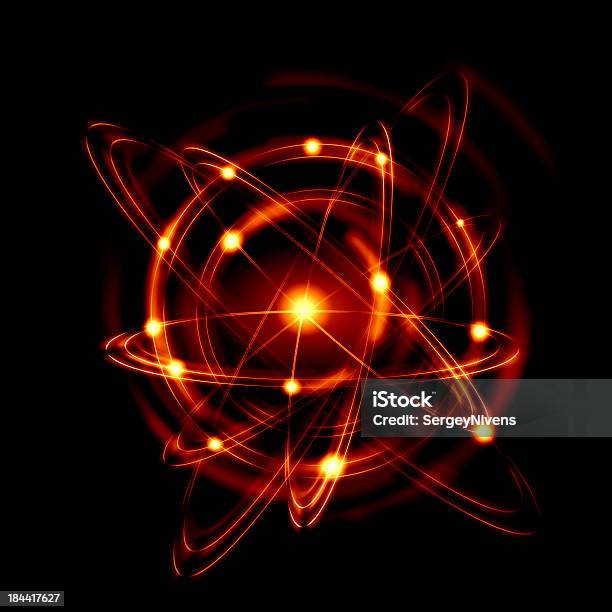 Atom Obrazu - zdjęcia stockowe i więcej obrazów Orbitować - Orbitować, Abstrakcja, Atom