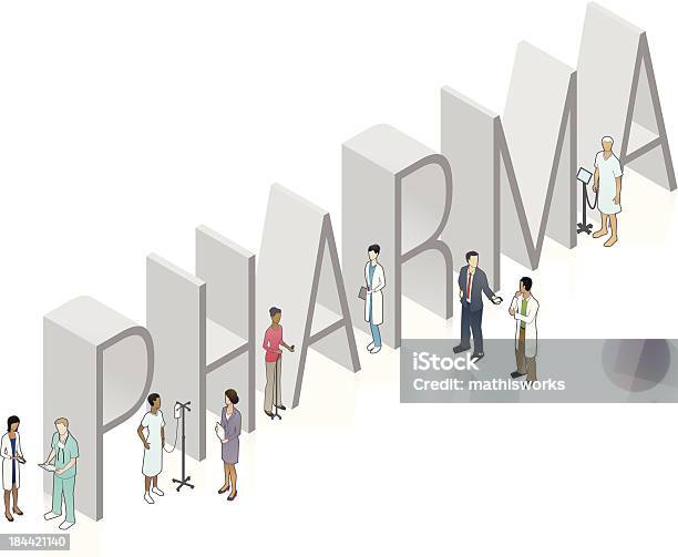 Pharma Palavra Arte - Arte vetorial de stock e mais imagens de Farmácia - Farmácia, Indústria farmacêutica, Medicação