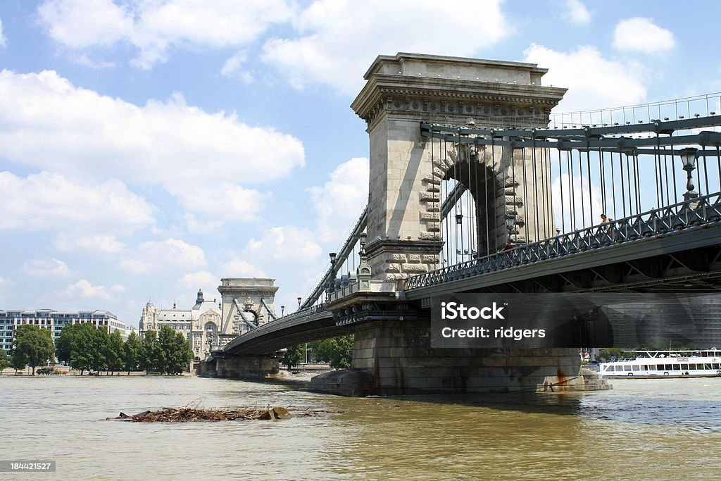 The Chain Bridge The Chain Bridge in Budapest, Hungary. Architecture Stock Photo