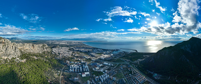 Panoramic view of Antalya from a high angle