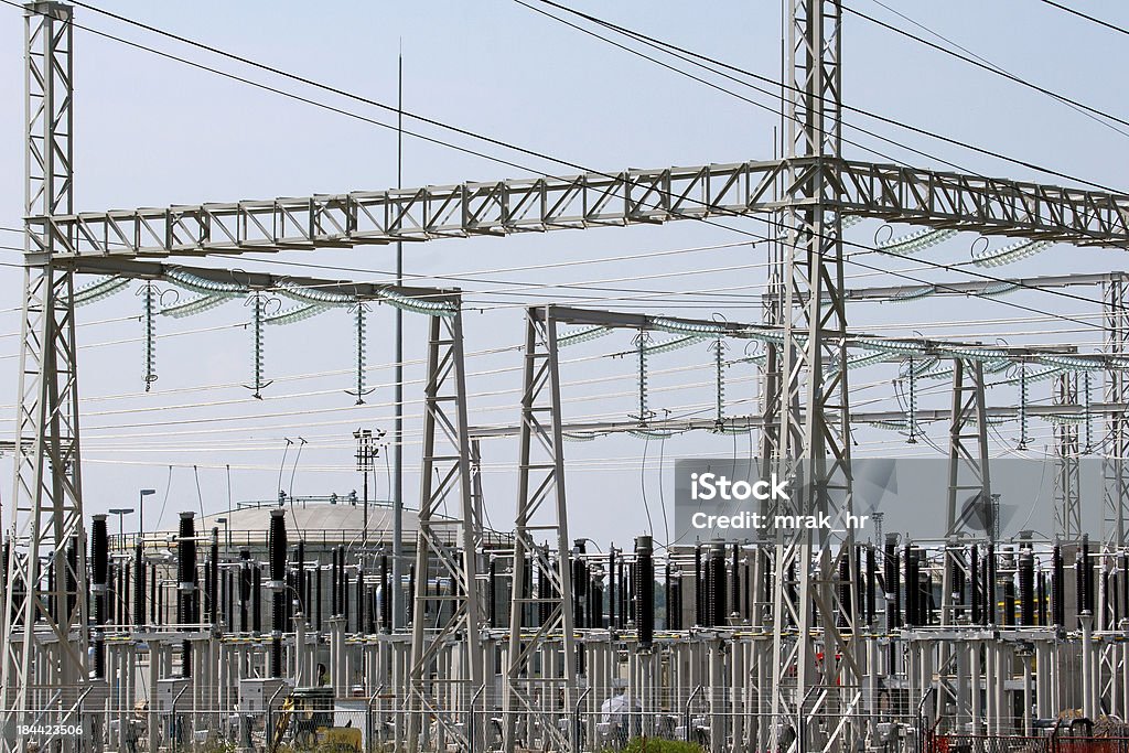 Power plant Sisak Power plant Sisak in Croatia Cable Stock Photo