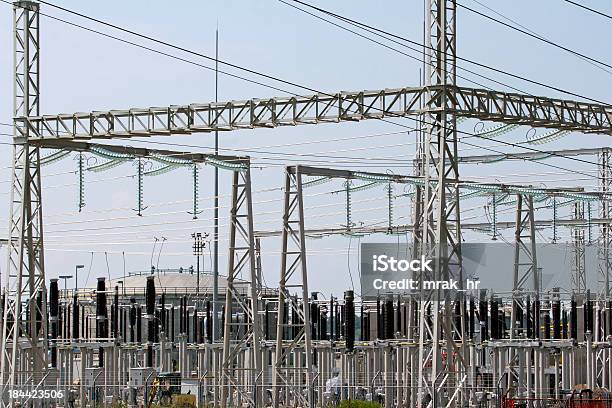 Power Plant Sisak Stock Photo - Download Image Now - Cable, Complexity, Construction Frame