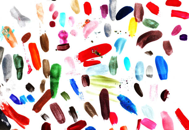 Nail polish on a white background