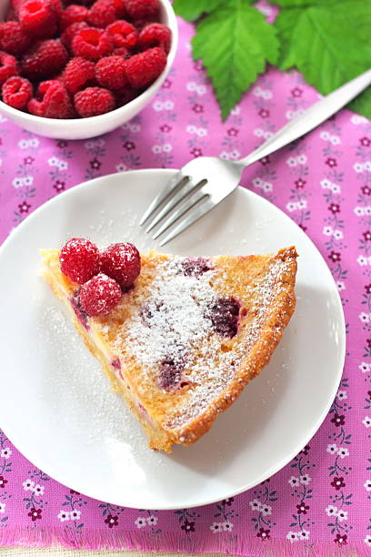 istock Almond tart with raspberries 184426522